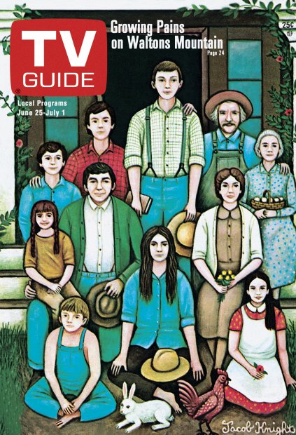TV Guide cover - Ellen Corby, Kami Cotler, Will Geer, David W. Harper, Michael Learned, Mary Elizabeth McDonough, Judy Norton, Eric Scott, Richard Thomas, Ralph Waite, Jon Walmsley - June 25, 1977