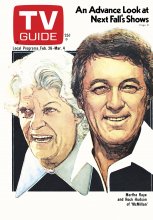 TV Guide cover - Rock Hudson, Martha Raye - February 26, 1977