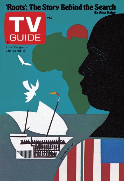 TV Guide cover - Roots': The Story Behind the Search - January 22, 1977