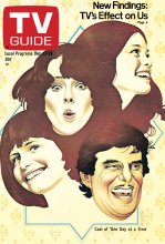 TV Guide cover - Valerie Bertinelli, Bonnie Franklin, Pat Harrington, Mackenzie Phillips - December 17, 1977