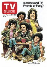 TV Guide cover - Robert Hegyes, Lawrence Hilton Jacobs, Gabe Kaplan, Ron Palillo, John Travolta - October 22, 1977