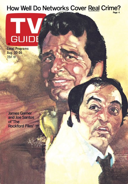TV Guide cover - James Garner, Joe Santos - August 20, 1977