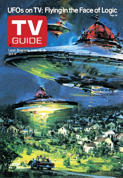 TV Guide cover - UFOs on TV: Flying in the Face of Logic - June 10, 1978