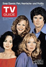 TV Guide cover - Jaime Lyn Bauer, Brenda Dickson, David Hasselhoff, Victoria Mallory - July 8, 1978