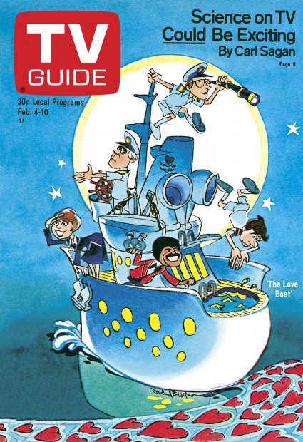 TV Guide cover - Fred Grandy, Bernie Kopell, Ted Lange, Gavin MacLeod, Lauren Tewes - February 4, 1978