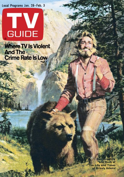 TV Guide cover - Bozo, Dan Haggerty - January 28, 1978