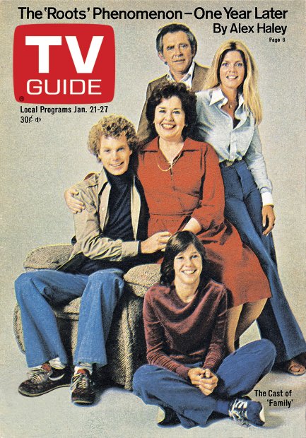 TV Guide cover - Meredith Baxter-Birney, James Broderick, Gary Frank, Kristy McNichol, Sada Thompson - January 21, 1978