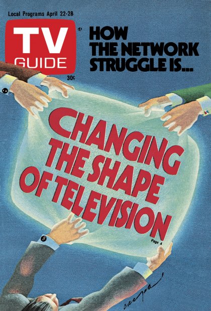 TV Guide cover - Changing the Shape of Television - April 22, 1978