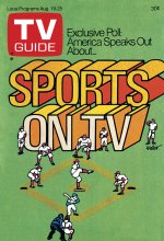 TV Guide cover - Sports on TV - August 19, 1978