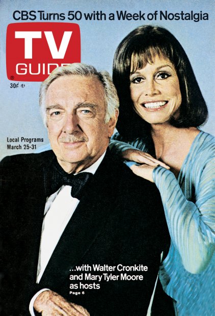 TV Guide cover - Walter Cronkite, Mary Tyler Moore - March 25, 1978