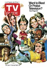 TV Guide cover - Dan Aykroyd, John Belushi, Jane Curtin, Garrett Morris, Bill Murray, Laraine Newman, Gilda Radner - July 29, 1978