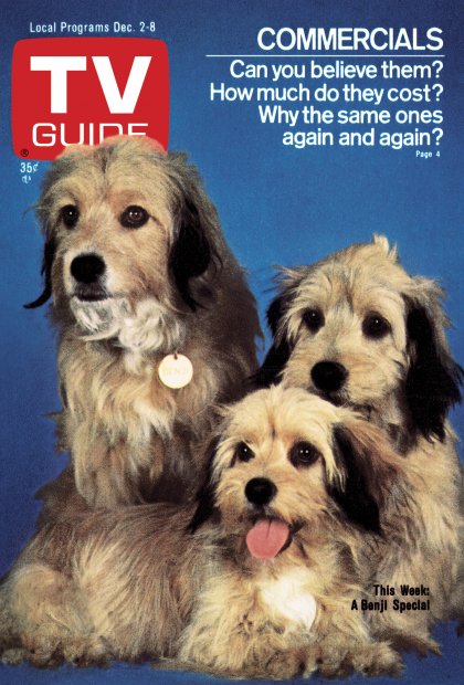 TV Guide cover - Benji - December 2, 1978