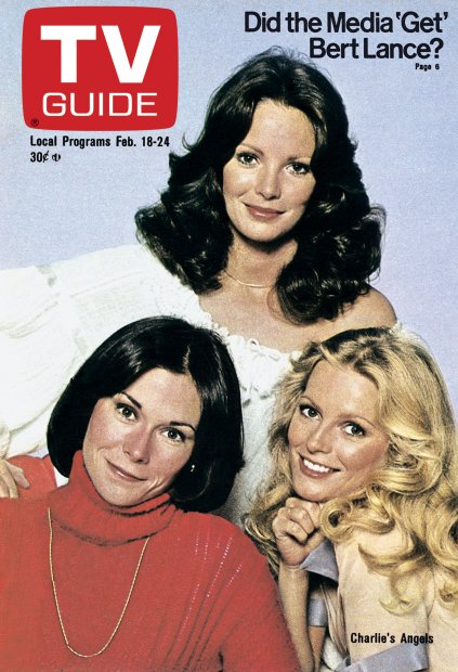 TV Guide cover - Kate Jackson, Cheryl Ladd, Jaclyn Smith - February 18, 1978