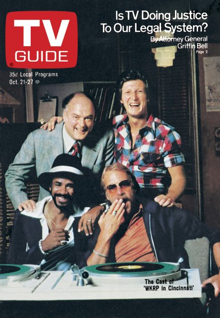 TV Guide cover - Howard Hesseman, Gordon Jones, Tim Reid, Gary Sandy - October 21, 1978