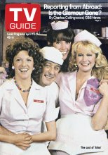 TV Guide cover - Beth Howland, Diane Ladd, Linda Lavin, Vic Tayback - April 19, 1980