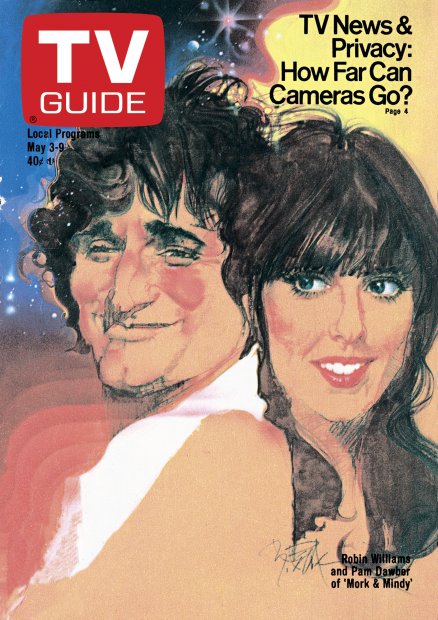 TV Guide cover - Pam Dawber, Robin Williams - May 3, 1980