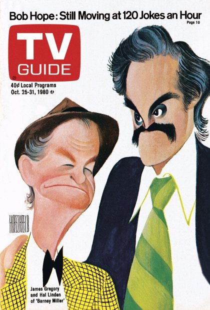 TV Guide cover - James Gregory, Hal Linden - October 25, 1980
