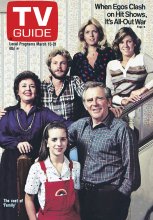 TV Guide cover - Meredith Baxter-Birney, James Broderick, Quinn Cummings, Gary Frank, Kristy McNichol, Sada Thompson - March 15, 1980