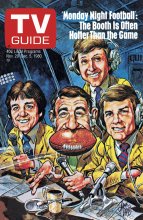 TV Guide cover - Howard Cosell, Frank Gifford, Don Meredith, Fran Tarkenton - November 29, 1980