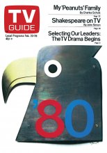 TV Guide cover - My "Peanuts" Family Shakespeare on TV Selecting Our Leaders: The TV Drama Begins - February 23, 1980