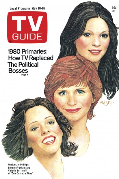 TV Guide cover - Valerie Bertinelli, Bonnie Franklin, Mackenzie Phillips - May 10, 1980