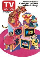 TV Guide cover - Fat Albert, Fred Flintstone, Muppets, Ernie - August 9, 1980