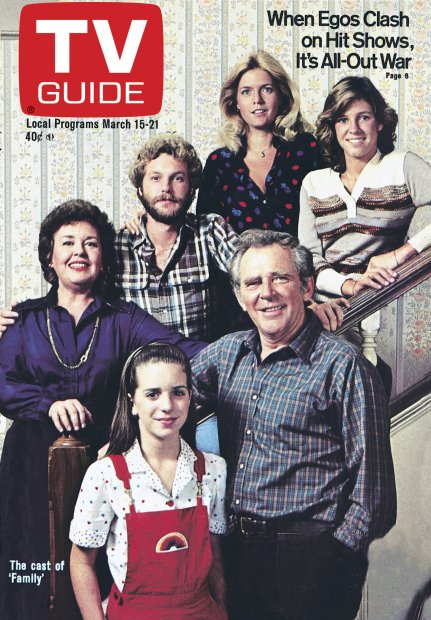 TV Guide cover - Meredith Baxter-Birney, James Broderick, Quinn Cummings, Gary Frank, Kristy McNichol, Sada Thompson - March 15, 1980