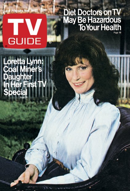 TV Guide cover - Loretta Lynn - November 14, 1981