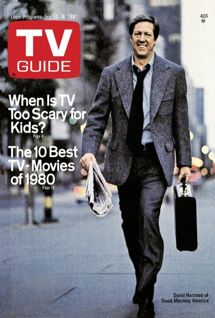 TV Guide cover - David Hartman - January 10, 1981