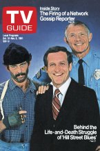 TV Guide cover - Michael Conrad, Daniel J. Travanti, Bruce Weitz - October 31, 1981