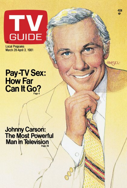 TV Guide cover - Johnny Carson - March 28, 1981