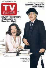 TV Guide cover - Peter Cook, Mimi Kennedy - November 7, 1981