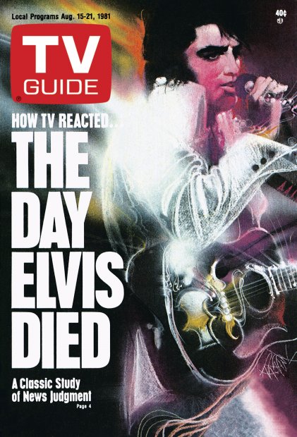 TV Guide cover - Elvis Presley - August 15, 1981