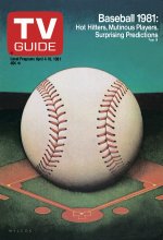 TV Guide cover - Baseball 1981 - April 4, 1981