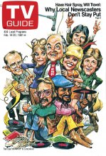 TV Guide cover - Loni Anderson, Frank Bonner, Howard Hesseman, Gordon Jump, Tim Reid, Richard Sanders, Gary Sandy, Jan Smithers - February 14, 1981