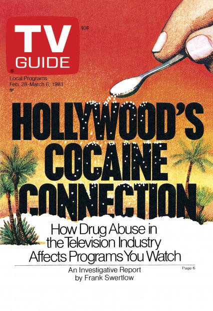 TV Guide cover - Hollywood's Cocaine Connection - February 28, 1981