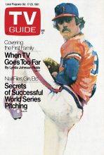 TV Guide cover - Secrets of Successful World Series Pitching - October 17, 1981