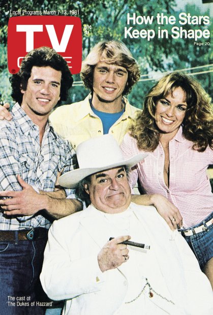 TV Guide cover - Catherine Bach, Sorrell Booke, John Schneider, Tom Wopat - March 7, 1981