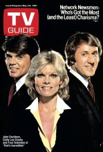 TV Guide cover - Cathy Lee Crosby, John Davidson, Fran Tarkenton - May 2, 1981