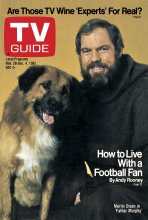 TV Guide cover - Mine, Merlin Olsen - November 28, 1981