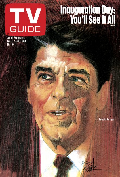 TV Guide cover - Ronald Reagan - January 17, 1981