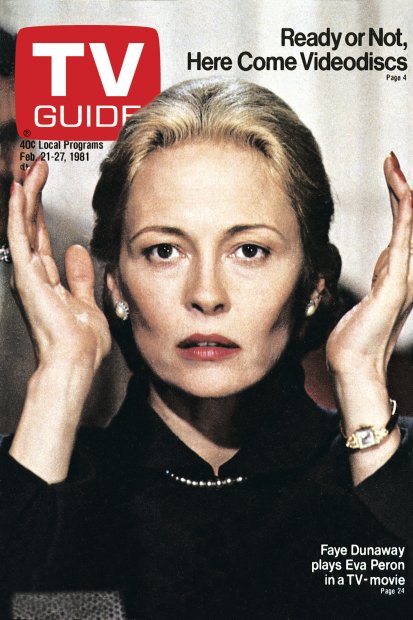 TV Guide cover - Faye Dunaway - February 21, 1981