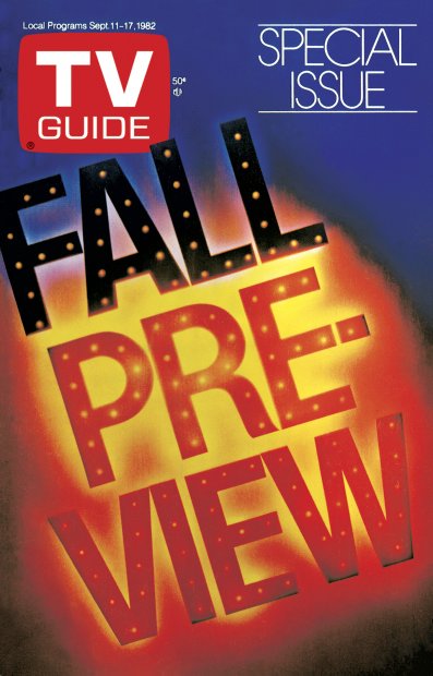 TV Guide cover - Fall Preview - September 11, 1982