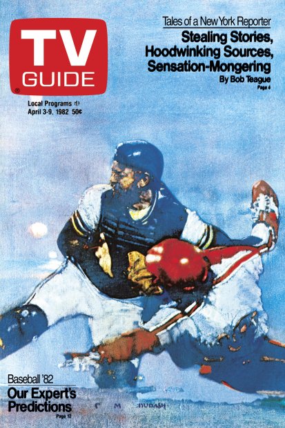 TV Guide cover - Baseball '82 Our Expert's Predictions - April 3, 1982