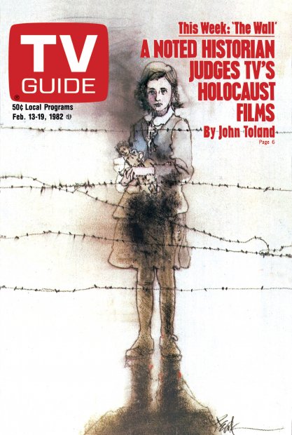 TV Guide cover - A Noted Historian Judges TV's Holocaust Films - February 13, 1982