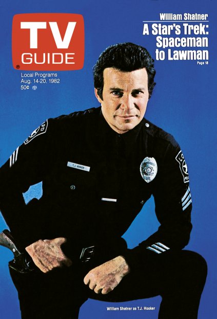 TV Guide cover - William Shatner - August 14, 1982