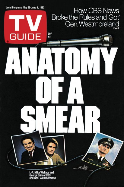 TV Guide cover - George Crile, Mike Wallace, William Westmoreland - May 29, 1982