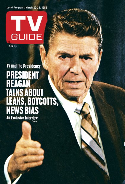 TV Guide cover - Ronald Reagan - March 20, 1982