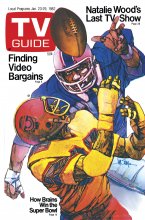 TV Guide cover - How Brains Win the Super Bowl - January 23, 1982