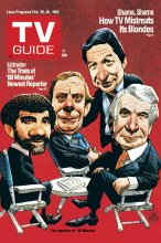 TV Guide cover - Ed Bradley, Harry Reasoner, Morley Safer, Mike Wallace - February 20, 1982